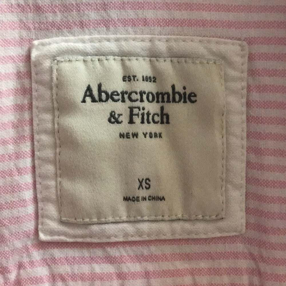Pink and white button down